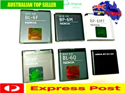 ORIGINAL NOKIA BL-6F, BP-6M, BP-6MT, BL-6P, BL-6Q, BP-6X Li-ion BATTERY - Image 1 of 4