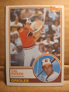 1983 Topps Cal Ripken Baltimore Orioles #163 Baseball Card