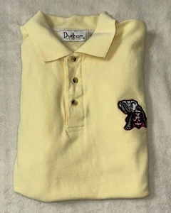 Dunham’s Yellow Men's polo shirt SEC Logo University of Alabama shirt size M - Picture 1 of 8
