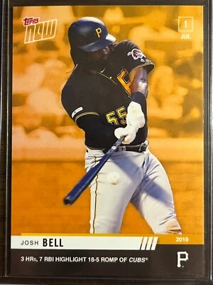 2019 Topps Now #ODB-19 Josh Bell Pittsburgh Pirates - Image 1 of 2