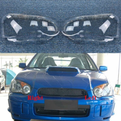 2Pcs For Subaru Impreza 2004-2005 LH&RH Headlight Cover Clear PC+Sealant Glue - Imagem 1 de 4