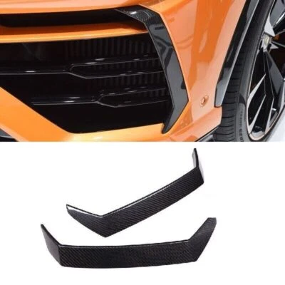 Cubierta de parachoques delantero de fibra de carbono real apta para LAMBORGHINI URUS 2018-2021 Foto 1 de 4