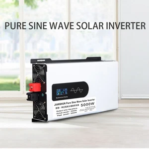 5000W LCD Power Inverter DC 24V To AC 110V Solar Pure Sine Wave Converter NewCT - Picture 1 of 10
