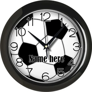 Football gift 10 inch wall clock, free 48hr tracked postage - Picture 1 of 4