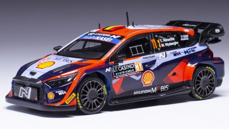 HYUNDAI i20 N N.11 WRC1 RALLY MONTE CARLO 2023NEUVILLE/WYDAEGHE 1 43 Ixo Model A