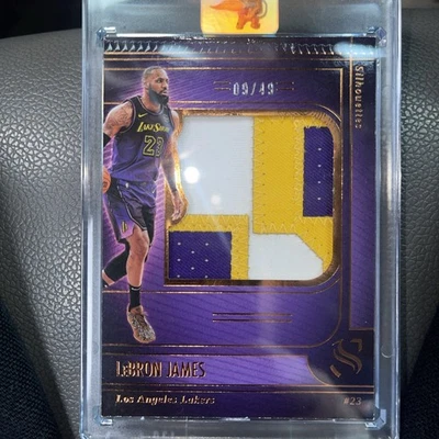 2024-25 Lebron James Silhouette Game Worn Jersey Relic 09/49 LA Lakers - Image 1 of 2