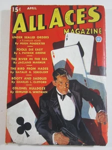 All Aces Magazine #1, April 1936 (Popular) VG Singer Cover Art! 1st Pulp Issue! - Picture 1 of 6