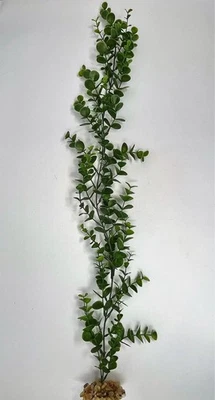 Planta inalámbrica de plástico blando BACOPA verde grande de 26" de 1 vástago, base de piedra, inferior para Foto 1 de 4