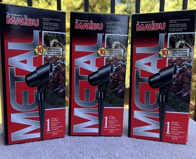 MALIBU 10W Low Voltage Metal Landscape Floodlights LT9 (3-Pack) Halogen - Image 1 of 4