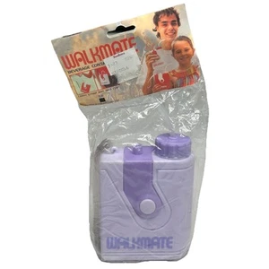 Vintage WALKMATE Water Bottle Canteen Sony Walkman Look Alike Purple Retro New - Picture 1 of 5