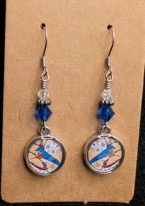 Spirit Lala Bird Charm Dangly Earring - Picture 1 of 8