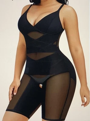 NEW Shiny Shapewear  All-In-One Girdle Bodysuit Long Leg 2X 16 Panty Wire Free - Image 1 of 4