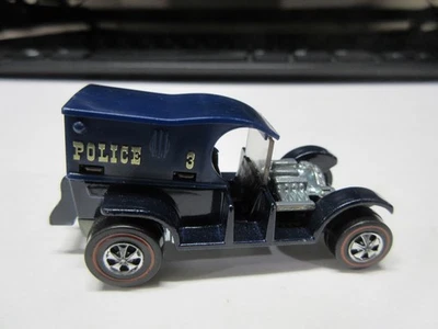 Hot wheels Redlines 1970 PADDY WAGON GOLD POLICE #3 TOP 1912 FUZZ NICE! - Image 1 of 4