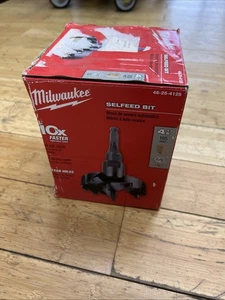 Milwaukee 48-25-4125 4-1/8-Inch Bit with 7/16-Inch Shank Selfeed Bit - Picture 1 of 7