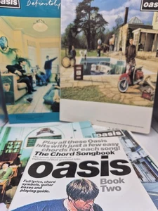 Oasis: TAB: book bundle Master Plan Definitely Maybe Tablature Book job lot - Picture 1 of 6