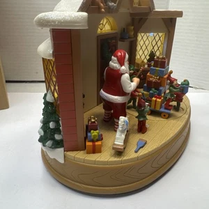 Avon Rotating Santa's Workshop With Music And Lights. Elf’s Spin Around - Picture 1 of 24