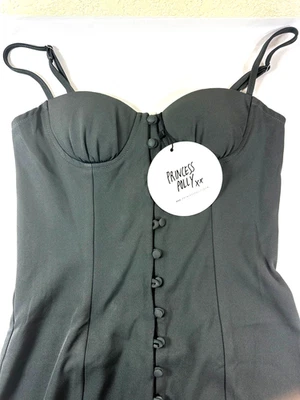 Princess Polly Archette Corset Grey Mini Dress Small 0 1 2 xS - Image 1 of 4
