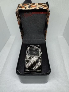 Sofia Vergara Women’s Cuff Watch - New Battery - Square Face Diamonds - SOV316 - Picture 1 of 6