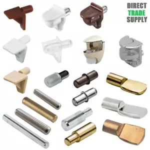 Shelf Support Studs Pegs Cabinets Bookcases Kitchen Steel Metal Plug - Picture 1 of 21