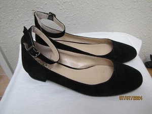 Vince Camuto VP ATTENA Ladies Black Suede Ballet Flats Shoes Leather Upper 8 M - Picture 1 of 6