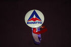 Bouton épinglé vintage Alouettes Montréal avec ruban LCF football canadien 