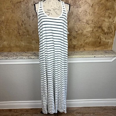 Новый с Ярлыками Faherty платье женщин XXL Cabana полотенце Terry спортивная спина в полоску макси - Изображение 1 из 4