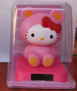 5" Solar Powered Dancing Sitting Kitty, Valentines, Mothers Anniversary Day   - Picture 1 of 2
