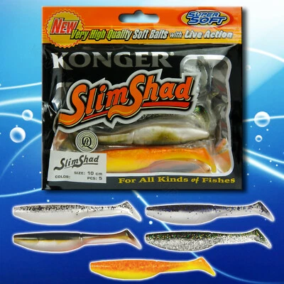 Hechtfischen Softköder Set 03 10 cm Vorrichtung Köpfe Offset Cheburashka Haken Köder Kit - Bild 1 von 4