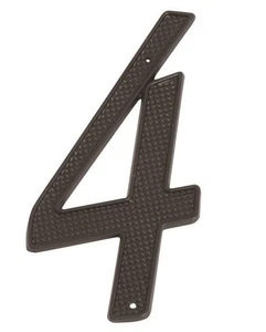 Prosource N-014-PS House Numbers With Nails # 4, Black, 4" - Picture 1 of 1