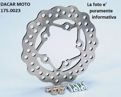 175.0023 Disco de Freno Trasero D.178 POLINI Piaggio Zip 50 Sp H2O mod.2000 - Imagen 1 de 4