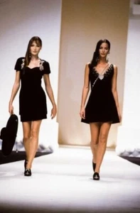 CHRISTIAN DIOR- 1994 Embellished Dress & Skirt Set, Size 6 - Picture 1 of 9