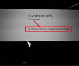 Desbloquear Samsung BIOS CONTRASEÑA sistema deshabilitado 44 dígitos, NP740U5M, NP740U5L, NP740U3E - Imagen 1 de 2
