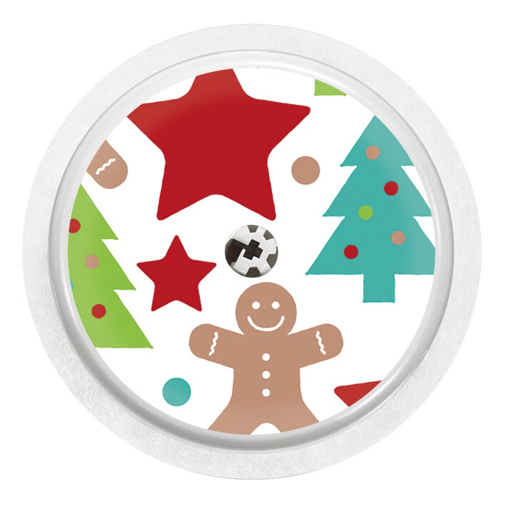 Aufkleber Sticker für FreeStyle Libre 2 Sensor 2x Lebkuchenman myDili Diabetes