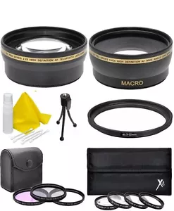 Wide Telephoto Filter Set for Samsung NX 20-50mm Lens NX2000 NX500 NX300 NX30 + - Picture 1 of 8