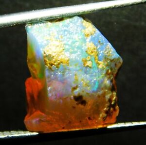 4.25 Ct Ethiopian Opal 100% NATURAL Jumbo Multi Fire OPAL ROUGH Rare Gemstone 