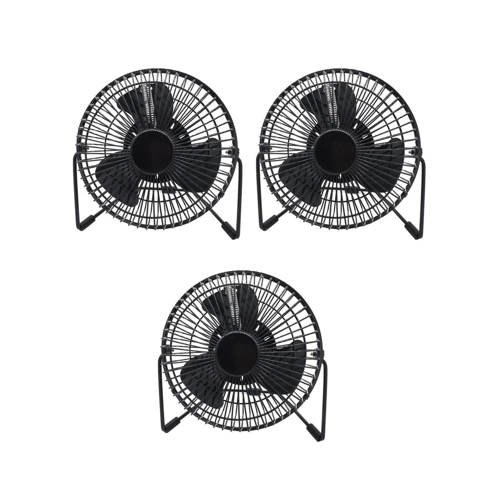 LED USB Clock Fan, USB Table Fan, Real Fan, Hand Fans, 360° Rotatable, Portable - Image 1 of 1