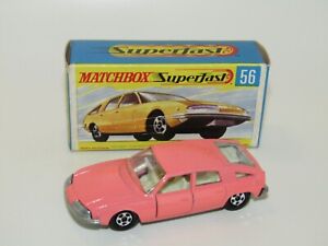 Matchbox Superfast No 56 BMC 1800 Pininfarina Very Rare PINK body VNMIB
