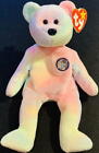 TY Beanie Baby 1999 B.B. BEAR Tie Dye Birthday Bear MWMT Bean Bag Style #4253