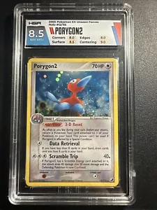 2005 Pokémon Porygon 2 Holo Holographic EX Unseen Forces 12 /115 HGA 8.5 NM-MT+ - Picture 1 of 13