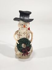 Birch Hearts Snowmen Figurine   81009 "Happy Holidays", by BARB McDONALD 4" #P