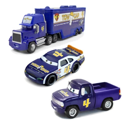 Paquete de 3 Juguetes McQueen Coches Disney Pixar Nº4 Tanque Abrigo Camión y Recogida y Coche Modelo Coche Foto 1 de 4