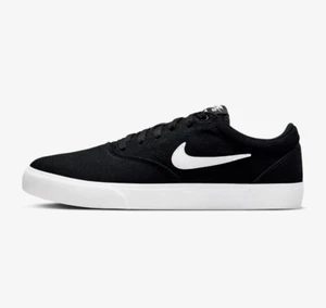 Nike Charge Canvas SB Black White Athletic Skate Shoes CD6279-002 Men's New - Picture 1 of 8