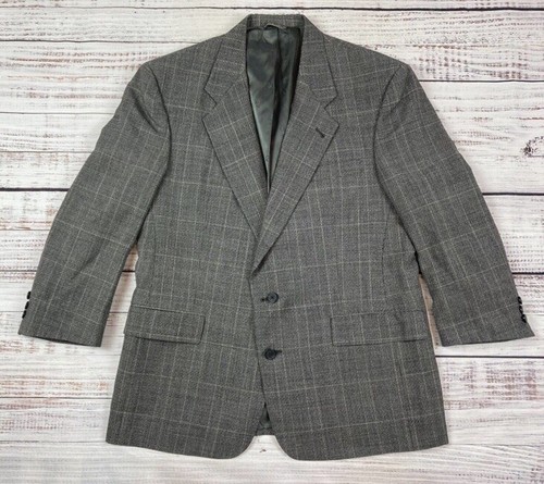Giacca cappotto vintage CHRISTIAN DIOR LE CONNAISSEUR GRIGIO BLAZER A QUADRI 42S Glen Check