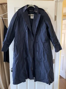 US Air Force All Weather Jacket Size 16L Trench Coat Liner Blue /USAF - Picture 1 of 3