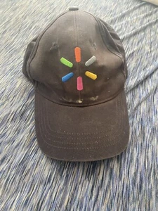 Walmart Men's Slideback Hat Blue Embroidered Logo Employee Uniform Cap - Picture 1 of 2