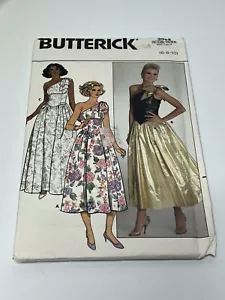 Dress Size 6-10 b3582 UNCUT Vintage 80s Sewing Pattern Prom - Picture 1 of 2