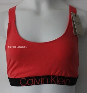 Bralette de algodón inalámbrico ""Calvin Klein QF6576 ""Confort reconsiderado"" nuevo con etiquetas, coral - Imagen 1 de 5