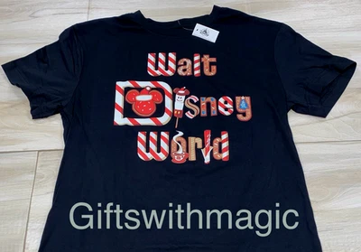 Medium Shirt Walt Disney World Parks Treat Gingerbread Holiday Mickey Cocoa 2025 - Image 1 of 3