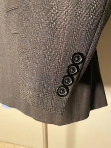 Burberry London 42S Brown Green Orange Wool Glen check Blazer Jacket Sport Coat - Picture 1 of 7