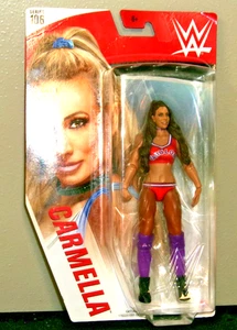 2020 WWE, Mattel CARMELLA Dark Hair Red Wrestling Action Figure Series 106 NIB - Picture 1 of 2